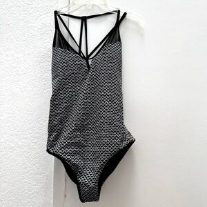 lululemon athletica Black and White One Piece Swimsuit